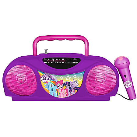 Sakar My Little Pony Portable Radio And Karaoke System With