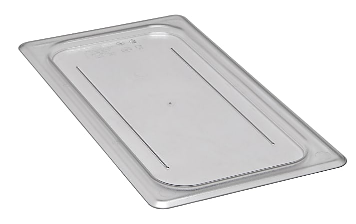 Cambro Camwear 1/3 Flat Food Pan Lids, Clear, Set Of 6 Lids