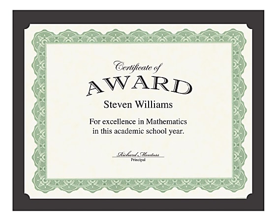Geographics Recycled Certificate Holder - Black - 30% Recycled - 10 / Pack Geographics Recycled Certificate Holder - Black - 30% Recycled - 10 / Pack