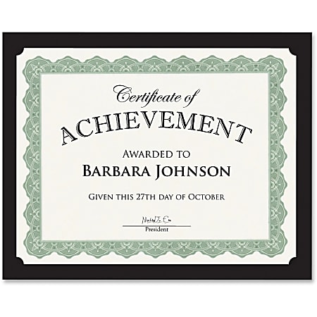 Geographics Recycled Certificate Holder - Black - 30% Recycled - 10 / Pack Geographics Recycled Certificate Holder - Black - 30% Recycled - 10 / Pack