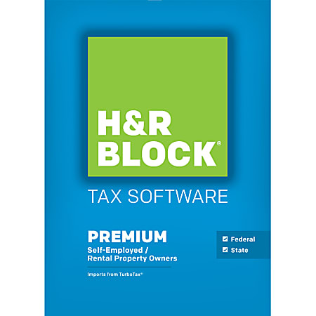 H&R Block® Tax Software 15 Premium, Federal And State For Mac, Download