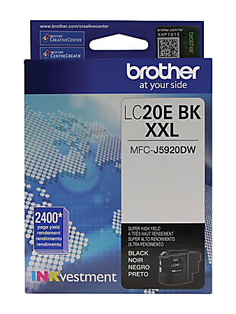 Brother® LC20EBKS Extra-High Yield Environmental Program Black Ink Cartridge