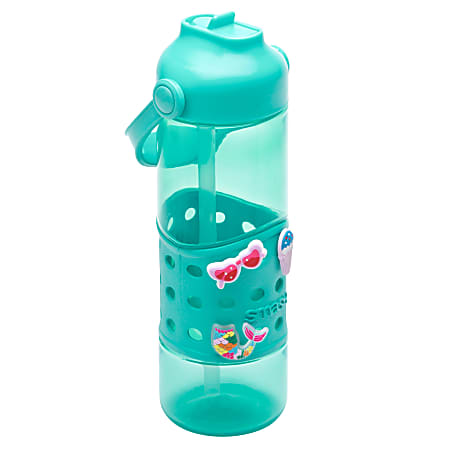 Smash Charms Water Bottle, 25 Oz, Teal