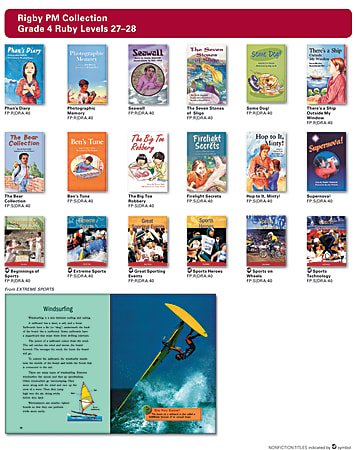 Rigby PM Collection Complete Package, Ruby Levels 27-28, Grade 4, 6 Sets Of 18 Titles, 4 Sets Of 1 Title
