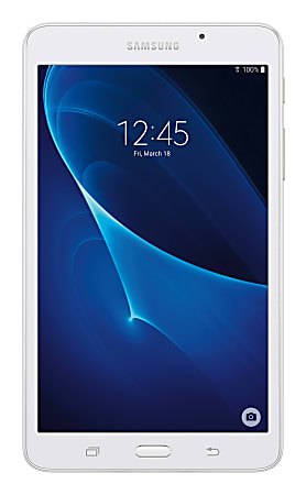 Samsung Galaxy Tab® A Wi-Fi Tablet, 7" Screen, 1.5GB Memory, 8GB Storage, Android 5.1 Lollipop, White