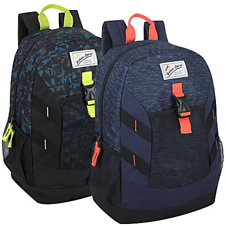 Trailmaker 18" Backpacks, Assorted Colors, Case Of 24 Backpacks