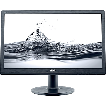 AOC Professional e2060Swda 19.5" HD+ LED LCD Monitor - 16:9 - Black - 1600 x 900 - 16.7 Million Colors - 220 Nit - 5 ms - 60 Hz Refresh Rate - 2 Speaker(s) - DVI - VGA