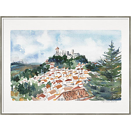 Amanti Art Casares Spain by Patricia Shaw Wood Framed Wall Art Print, 31”H x 41”W, White