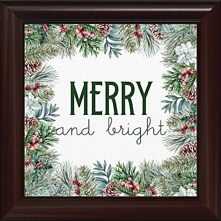 Timeless Frames® Holiday Art, 12” x 12”, Merry And Bright