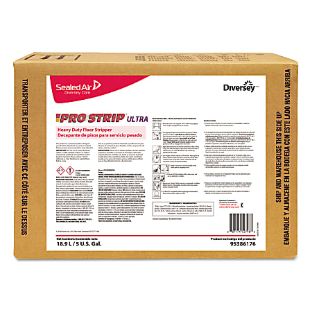 Diversey™ Pro-Strip® Ultra Heavy-Duty Floor Stripper, Cherry Almond Scent, 5 Gallon Box