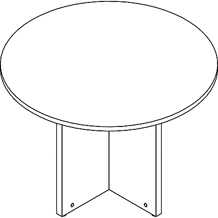 Lorell Prominence 2.0 Round Laminate Conference Table -