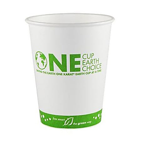 Choice 12 oz. White Poly Paper Hot Cup - 1000/Case