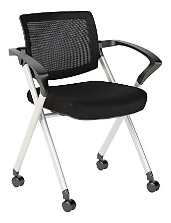 Bush Business Furniture Corporate Mesh Back Folding Office Chair, Black, Standard Delivery