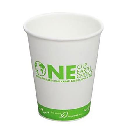 White Paper Coffee Cups 8 oz. - 1000/Case