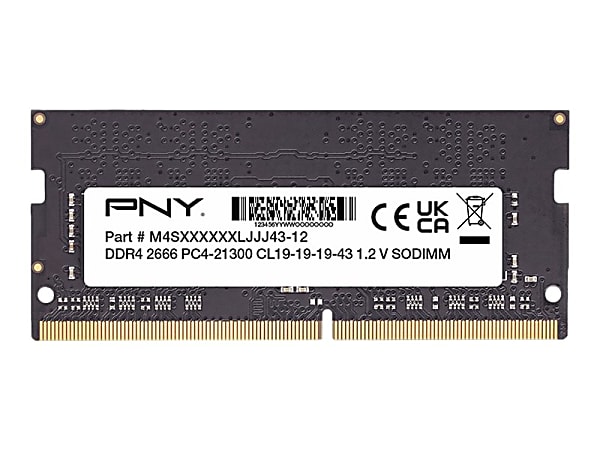 PNY 16GB DDR4 SDRAM SoDIMM 2666MHz Laptop Memory MN16GSD42666
