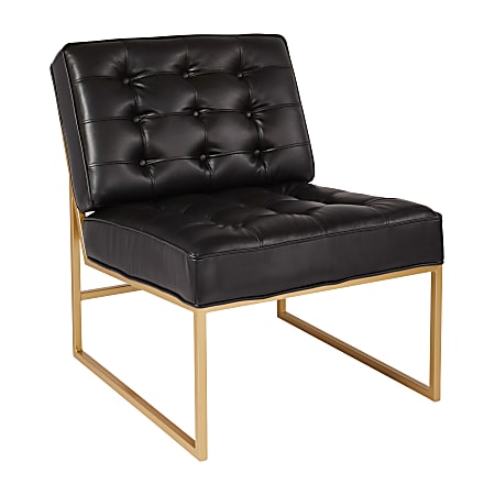 Ave Six Work Smart™ Anthony Chair, Black/Coated Gold