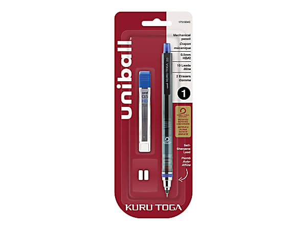 uni ball Kuru Toga Mechanical Pencil Starter Set 0.5 mm BlackBlue