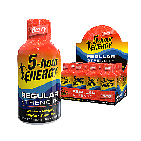 5-hour ENERGY® Shot, Regular Strength, Berry, 1.93 Oz