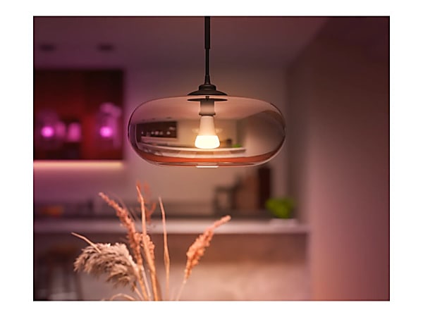 Philips Hue LED Light Bulb 16 W 100 W Incandescent Equivalent Wattage 120 V AC 1600 lm A21 Size White Ambiance Light Color E26 Base 25000 Hour Office Depot