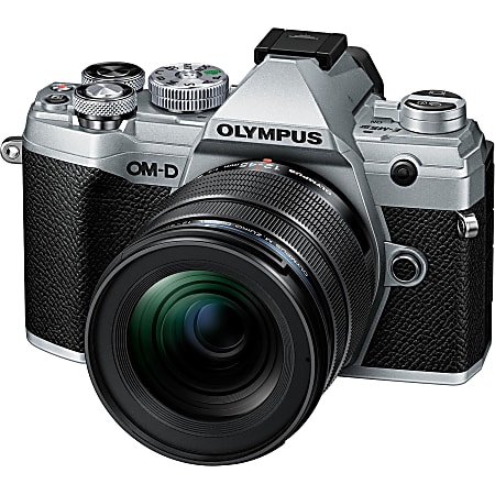 Olympus OM-D E-M5 Mark III 24.4 Megapixel Mirrorless Camera with Lens - 12 mm - 45 mm - Silver - 4/3" Live MOS Sensor - Autofocus - 3" Touchscreen LCD - Electronic Viewfinder - 3.8x Optical Zoom - Optical (IS) - 5184 x 3888 Image - 4096 x 2160 Video