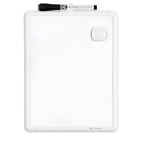 U Brands Magnetic Dry-Erase Whiteboard, 8 1/2" x 11", Aluminum Frame With White Finish
