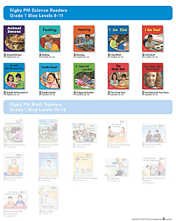 Rigby PM Science Readers Complete Package, Blue Levels 9-11, Grade 1, 6 Sets Of 10 Titles