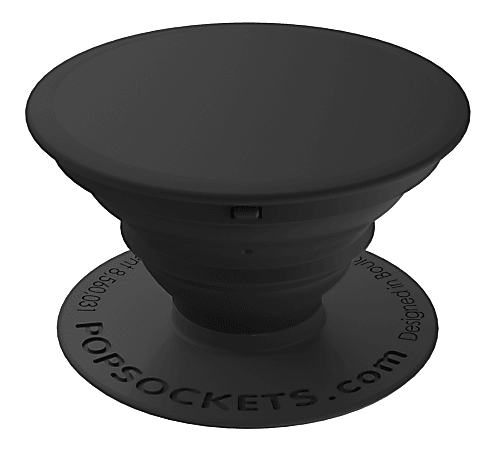 PopSockets Phone Stand, 1.5"H x 1.5"W x 0.25"D, Black