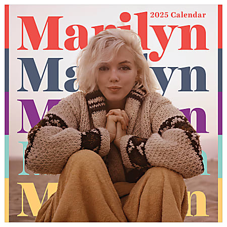 2025 TF Publishing Monthly Wall Calendar, 12” x 12”, Marilyn Monroe, January 2025 To December 2025