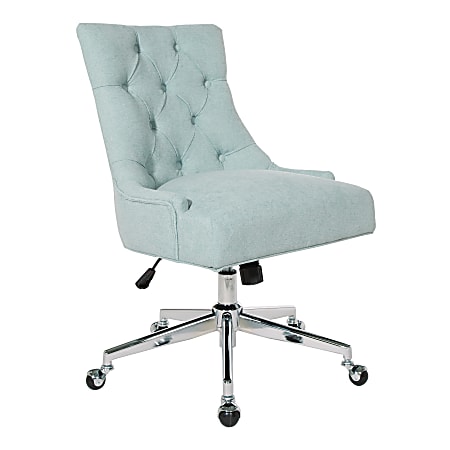 Office Star Amelia Office Chair, Mint/Chrome