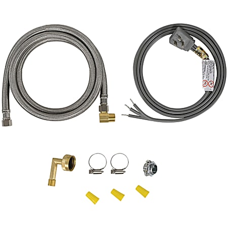 Certified Appliance Accessories&reg; Dishwasher Installation Kit with Right-Angle Plug Head