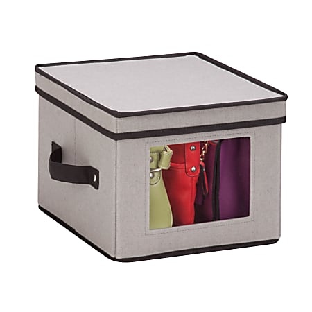 Honey Can Do Small Plastic Bin, Red 