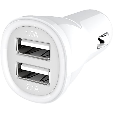 Kanex 2-Port USB Car Charger - 12 V DC, 24 V DC Input - 5 V DC/3.10 A Output