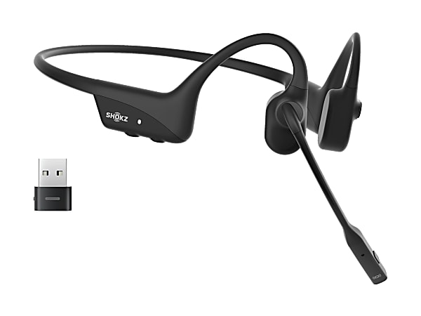 ブラックミント SHOKZ OPENCOMM2 ブラック SHOKZ OpenComm2 UC Open Ear Headset Black C110AABKUS - ODP