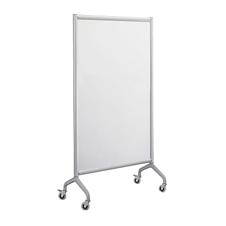 Safco® Rumba™ Screen Dry-Erase Whiteboard, 66" x 36", Aluminum Frame With Silver Finish