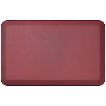 GelPro NewLife Designer Comfort Leather Grain Anti-Fatigue Floor Mat, 20" x 32", Cranberry
