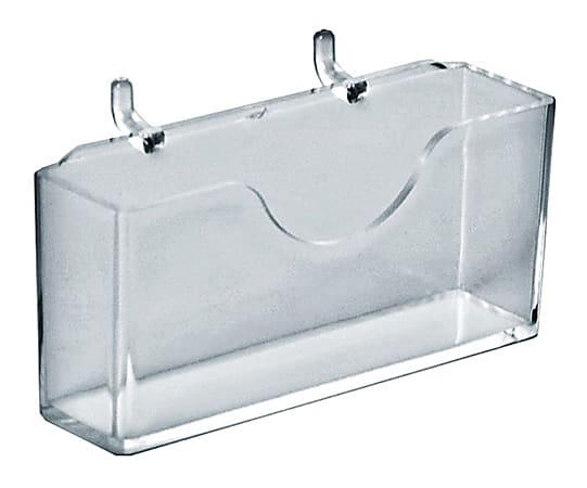 Azar Displays Horizontal Business Card Holders, 4"H x 4-1/8"W x 7/8"D, Clear, Pack Of 10 Holders