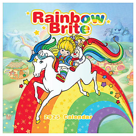 2025 TF Publishing Monthly Wall Calendar, 12” x 12”, Rainbow Brite, January 2025 To December 2025