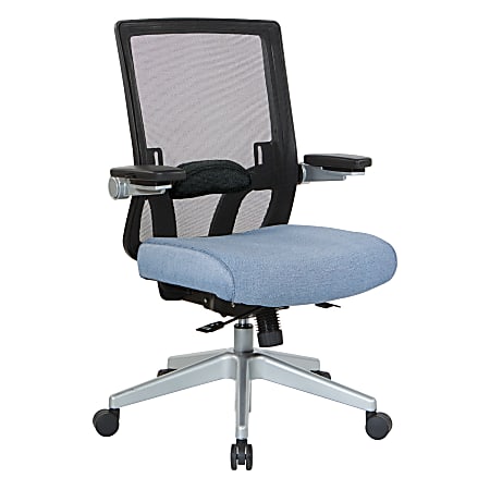 Office Star™ Mesh Mid-Back Managers Chair, Blue