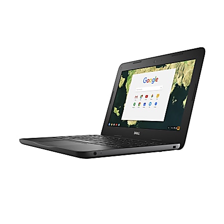 Dell Chromebook 11 3180 11.6" Chromebook - 1366 x 768 - Celeron N3060 - 4 GB RAM - 32 GB Flash Memory - Black - Chrome OS - English (US) Keyboard - 10 Hour Battery Run Time