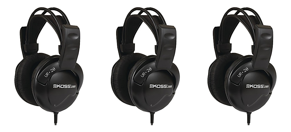 Koss UR20 Over Ear Headphones - Stereo - Wired - 32 Ohm - 30 Hz 20 kHz - Over-the-head - Binaural - Circumaural - 8 ft Cable