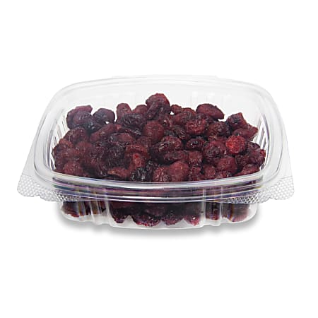 StalkMarket Compostable Hinged Deli Containers, 4" x 4.75", 8 Oz, Clear, Pack Of 300
