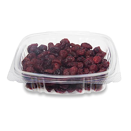 Stalk Market Compostable Hinged Deli Containers, 4" x 4.75", 8 Oz, Clear, Pack Of 300