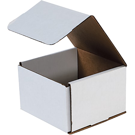 Office Depot® Brand Corrugated Mailers 8" x 8" x 5", White, Bundle of 50