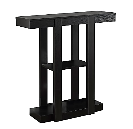 Monarch Specialties Console Table, 3 Tier, Cappuccino