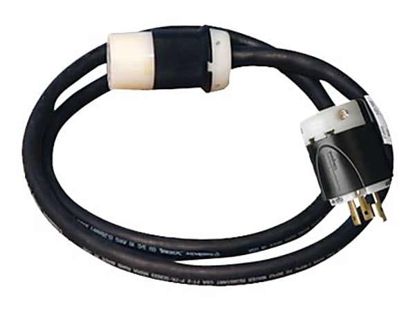 Tripp Lite 20ft Single Phase Whip Extension Cable 120V L5-20R output and L5-20P input 20' TAA GSA - Power extension cable - NEMA L5-20 (M) to NEMA L5-20 (F) - AC 110 V - 20 ft - black