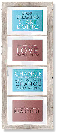 PTM Images Photo Frame, Window Pane I, 15"H x 1 1/2"W x 37"D, White