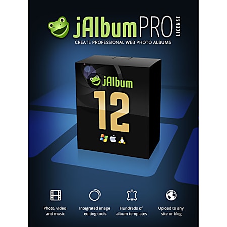 jAlbum 12 Pro Web Gallery Software, Download Version