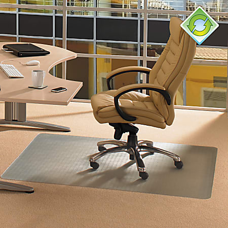 EcoTex RevolutionMat Chair Mat, Rectangular, 30" x 48", Clear
