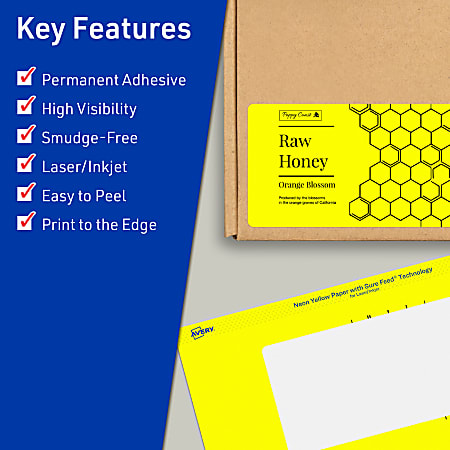 Avery Print To The Edge Labels With Sure Feed Technology 94245 NYP10 ...