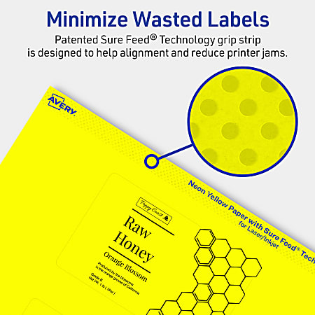 Avery Print To The Edge Labels With Sure Feed Technology 94245 NYP10 ...